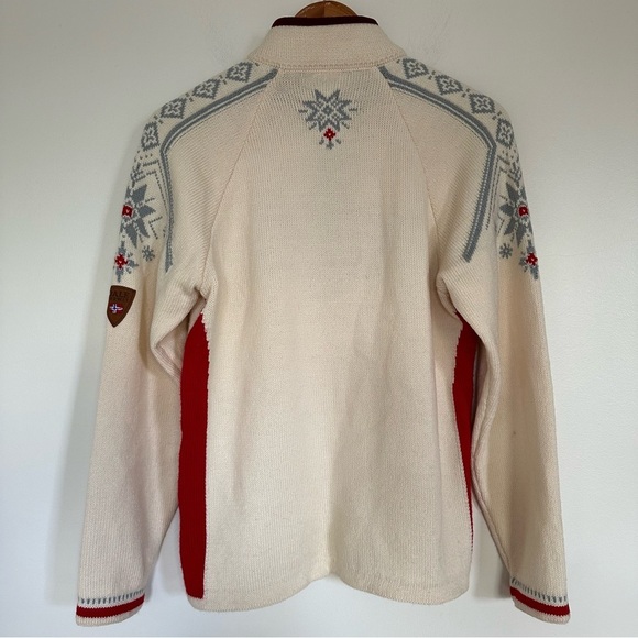 Dale of Norway Cream and Red Sweater - Picture 8 of 16